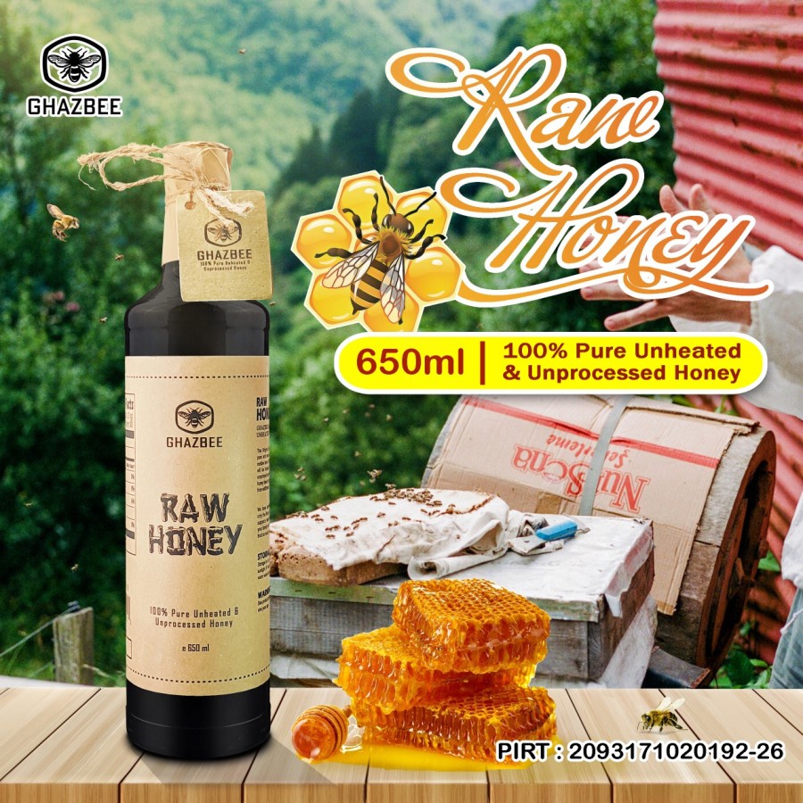 

Madu Hutan Asli Ghazbee Raw Honey 100% Asli Tanpa Campuran 800gr