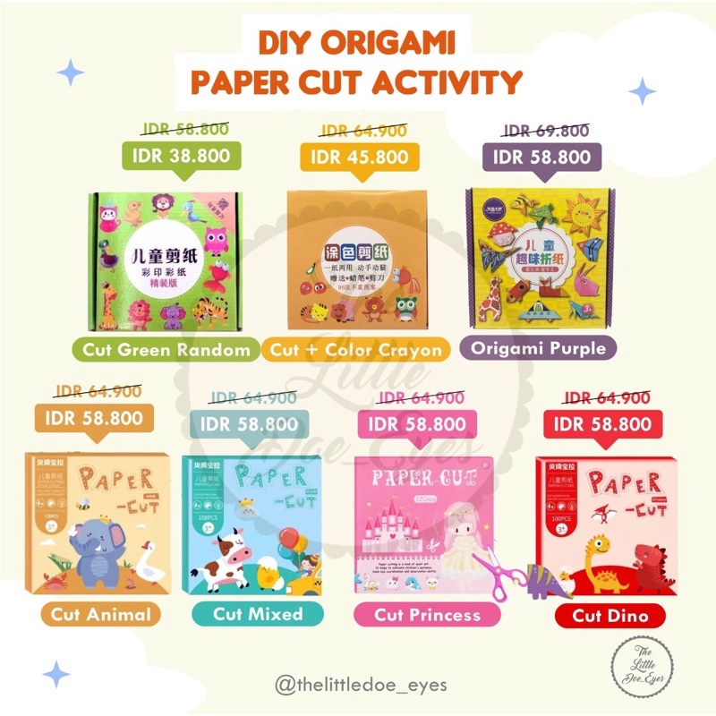 DIY Origami Paper Cut Activity Toys