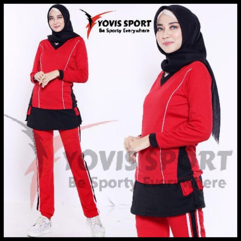 Setelan Baju Olahraga Senam Yovis Sport/Setelan Olahraga Senam Yovis Aerobik Dan Zumba