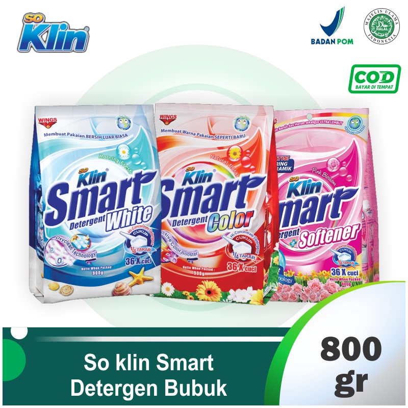 So Klin Smart Detergen Bubuk 800gr