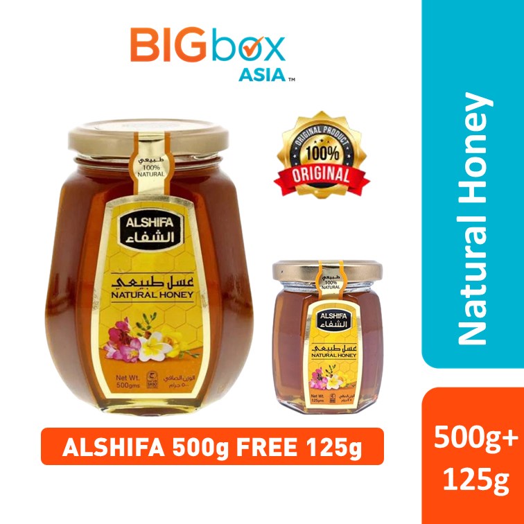 Madu Al Shifa Natural Honey 500g FREE Honey 125g Asli Original
