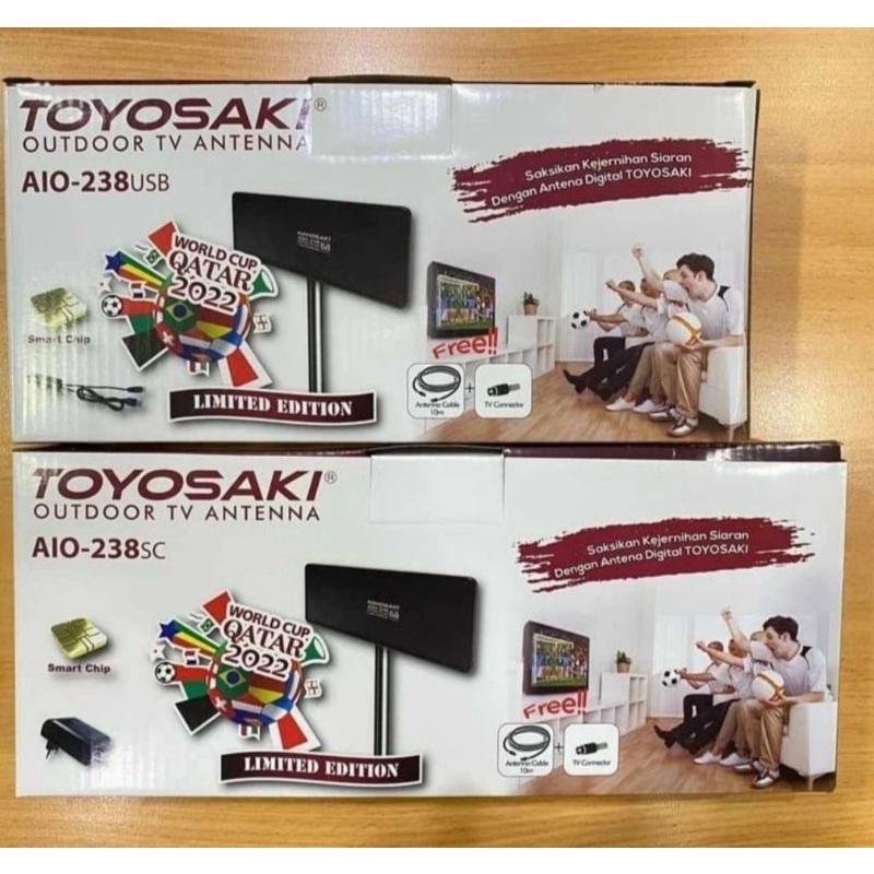 Antena Digital TOYOSAKI AIO-238USB Support tv digotal dan Set Top Box