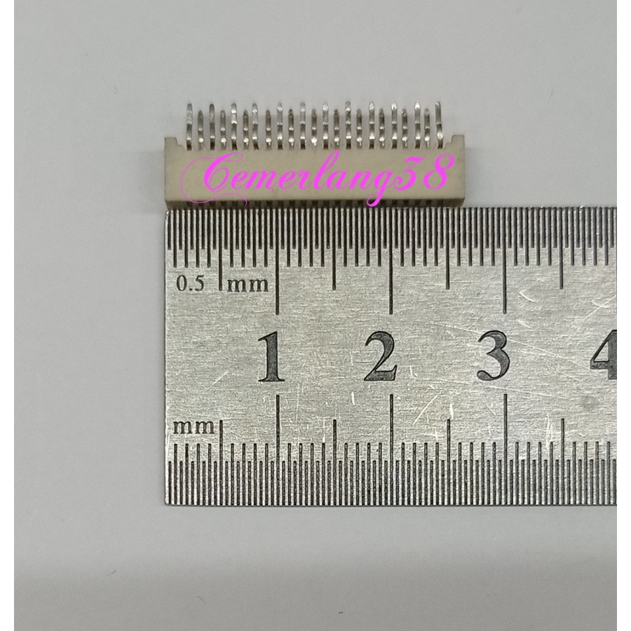 Soket/Konektor Kabel Flexible 23 Pin FFC FPC 1.0mm (SDG)