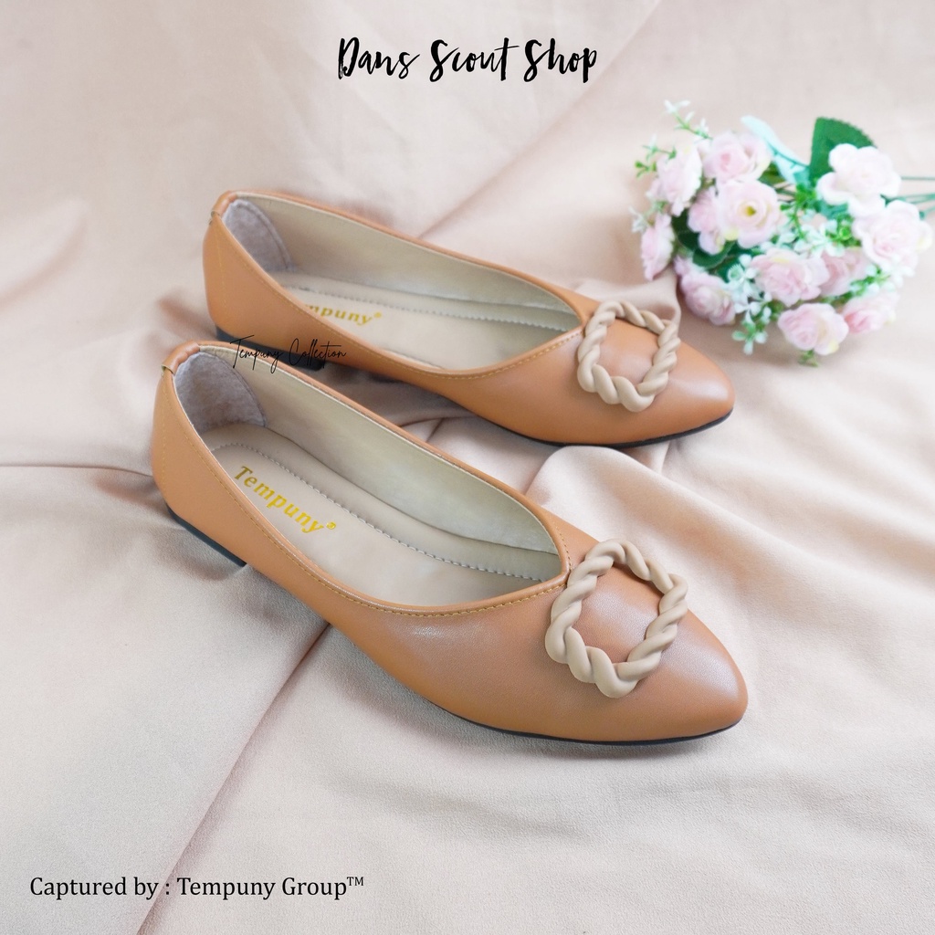 Sepatu Flatshoes Wanita Motif Elegan Flat Shoes FLT-06