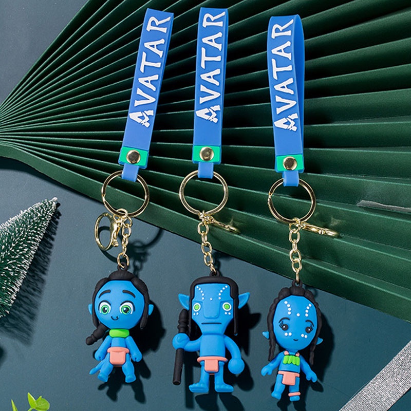 Movie Avatar Keychain Jake Sully Neytiri Figure Toys PVC Model Doll Pendant Keyring Kids Christmas Gift