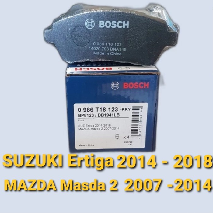 Kampas rem depan BOSCH, Mobil Suzuki Ertiga Thn 2014 - 2018