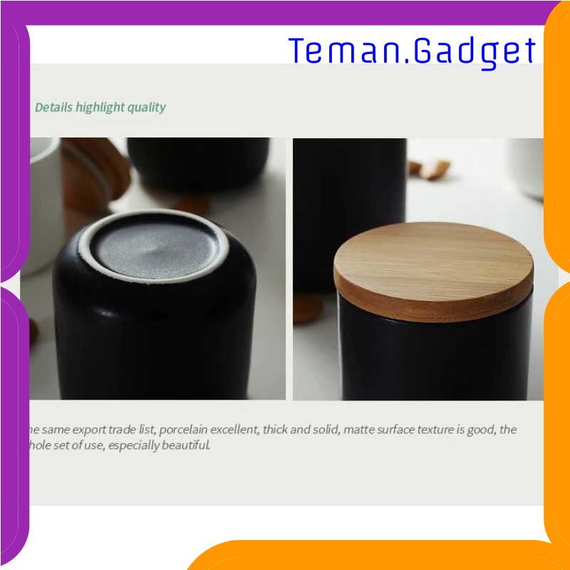 TG - DPR KAKOMILA Toples Keramik Tempat Biji Kopi Bumbu Dapur - CF-047