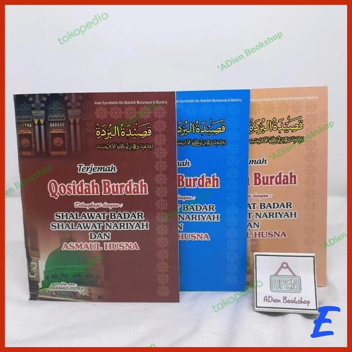 Jual Buku Saku Terjemah Qosidah Burdah Shalawat Badar Shalawat Nariyah Asma Shopee Indonesia