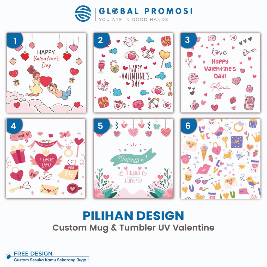 Pilihan Desain Khusus  Tema Valentine day