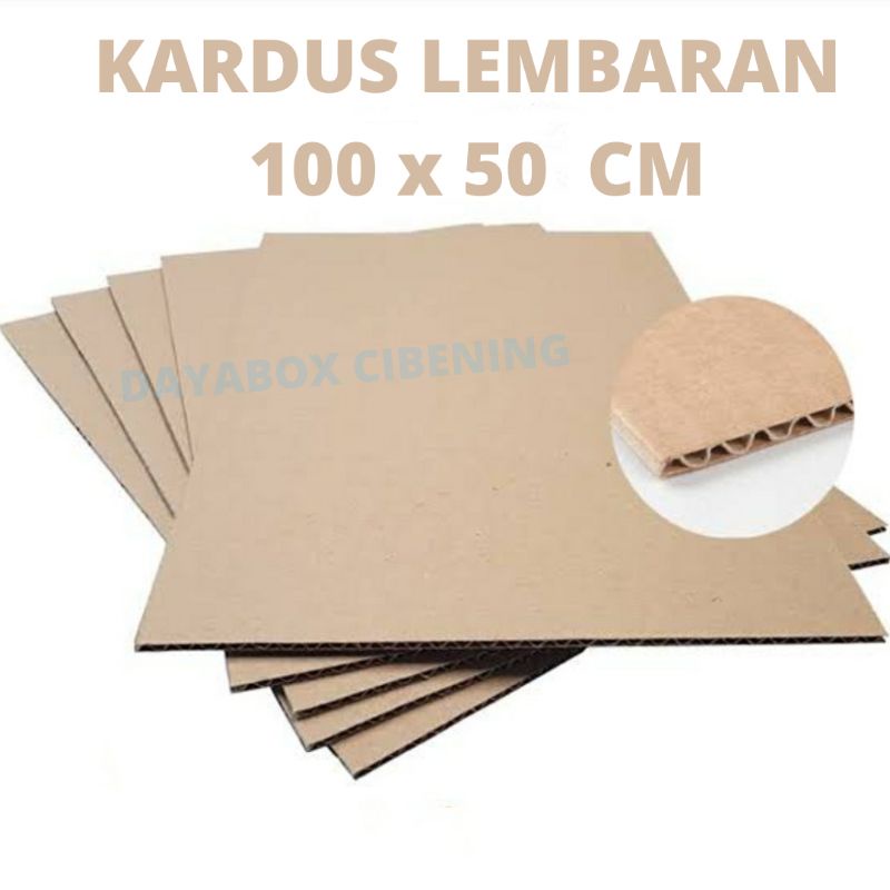 

Kardus Lembaran 100x50 CM Karton sheet Packing
