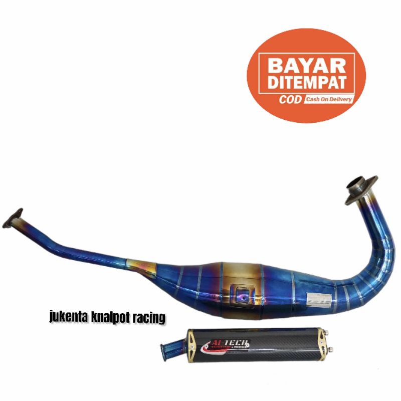 knalpot Ai-tech bluemoon model standar motor ninja 150R,150RR suara garing kemrincing gurihhh