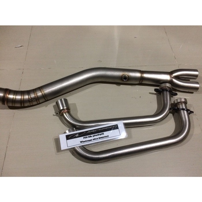Knalpot Header Knalpot Stainless Titanium Colour R25 / Mt25 Leheran Knalpot