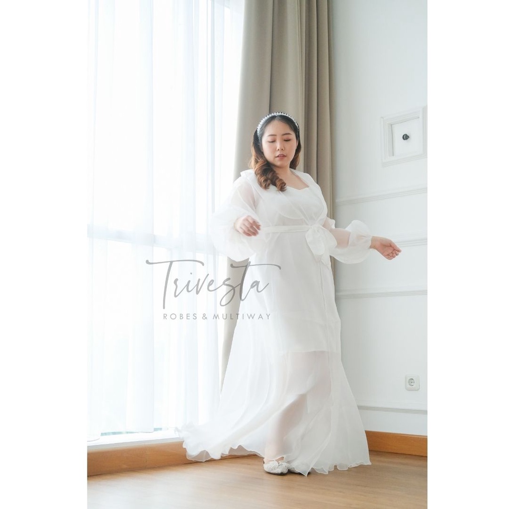 [BIG SIZE] AURORA ROBE-KIMONO ROBE PENGANTIN WEDDING ROBE