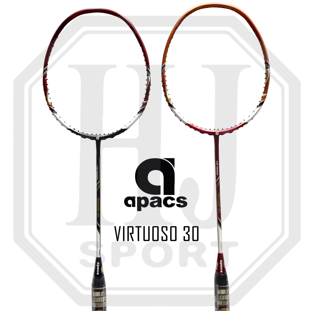 Raket Original Apacs Virtuoso 30 Bonus Senar dan Tas Badminton