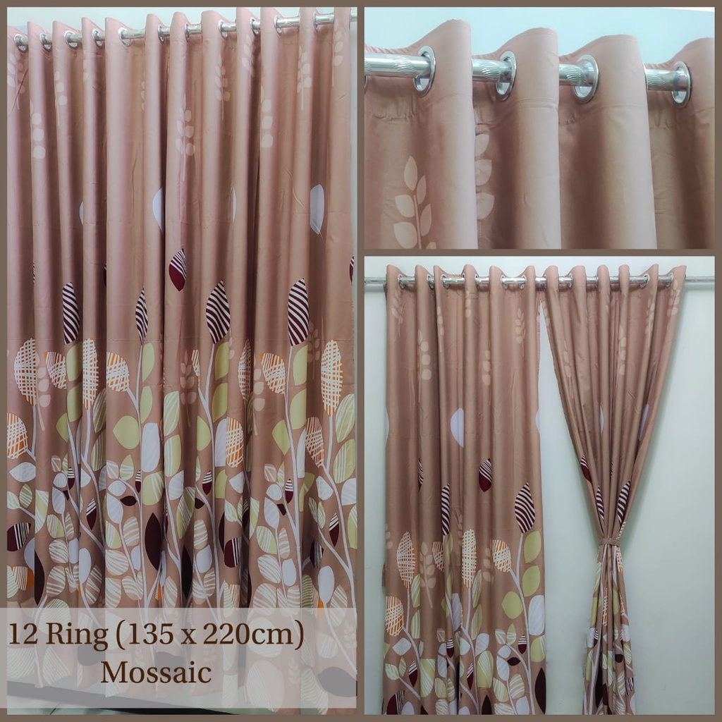 Gorden Pintu Smokering Smokring Pintu Jendela Motif MinimalisTerlaris Lebaran