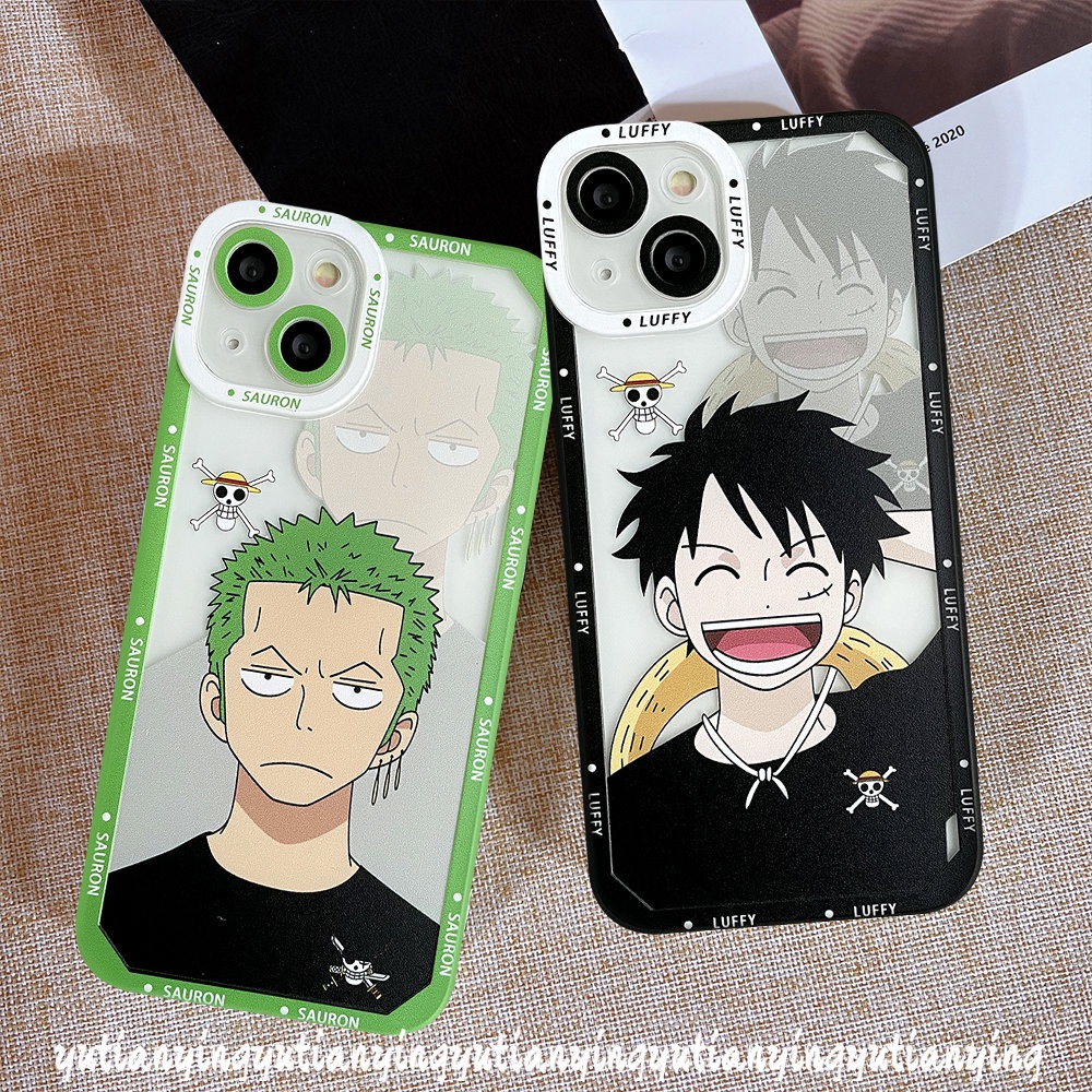 Casing Realme C35 C11 C25 C25Y C21Y C20 C21 C25s C30 C31 C15 C12 C3 C20A GT 8Pro 8 6i 8i 9Pro Plus 5i 9 5 9i 5s Soft TPU Kartun Anime One Piece Luffy Zoro Tutup Belakang