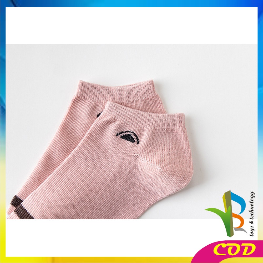 RB-P250 Kaos Kaki Wanita Motif Kartun Kucing Lucu Pink Cat Fashion Korea Kaus Kaki Pendek Wanita Ankle Socks