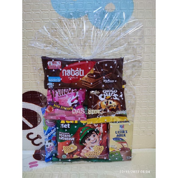 

PAKET SNACK ULANG TAHUN/GOODIE BAG/BINGKISAN SNACK ULANG TAHUN TERMURAH 9.000...