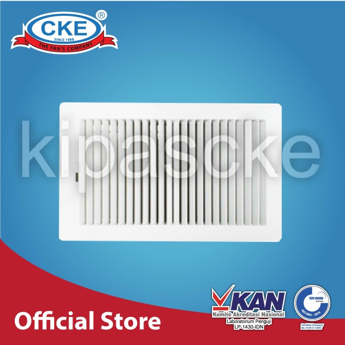 Exhaust Air Grille 15 cm x 25 cm Ventilasi udara Grill Plafon Ventilasi