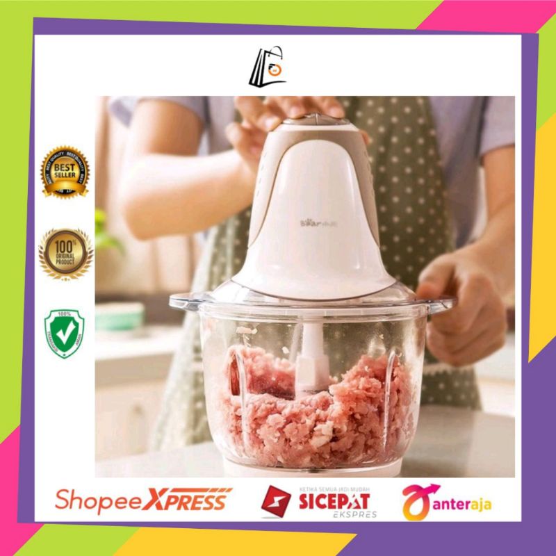 Bear Chopper 2 Ltr/Chopper/Penghalus Bumbu/Alat Penghalus Serbaguna/Alat Mencacah Bumbu