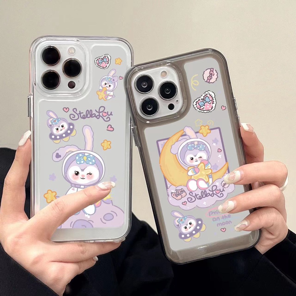 IPHONE Casing Lucu Shockproof Soft Phone Case Kompatibel Untuk Iphone11 14 13 12 Pro XS Max X XR 78 6 6S Plus Casing Transparan TPU Cover