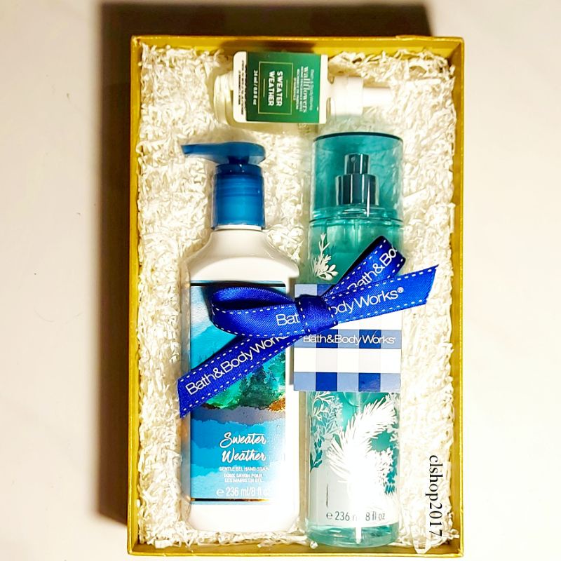 BBW SWEATER WEATHER GIFT SET PAKET BATH &amp; BODY WORKS