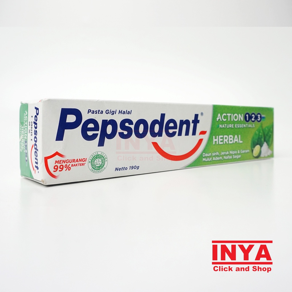 PEPSODENT ACTION 123 HERBAL TOOTHPASTE 190gr - Pasta Gigi - Odol
