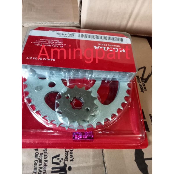 Gear Set KYE Gear Set Assy Honda Megapro New Verza 150 Sonic 150 CB 150 Original