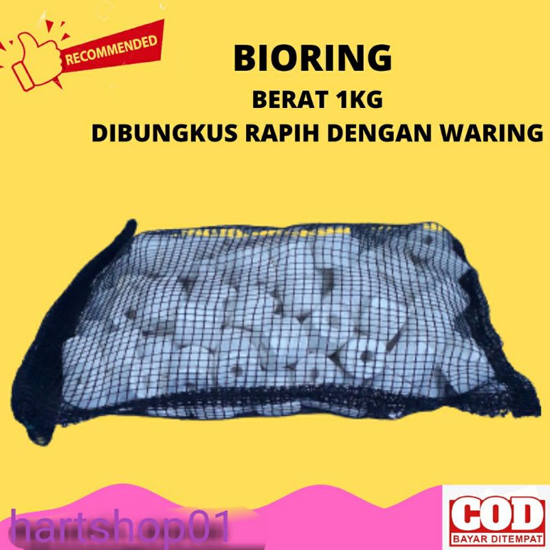 [OBRAL]bioring kramik ring media filter kolam dan aquarium kemasan 1kg