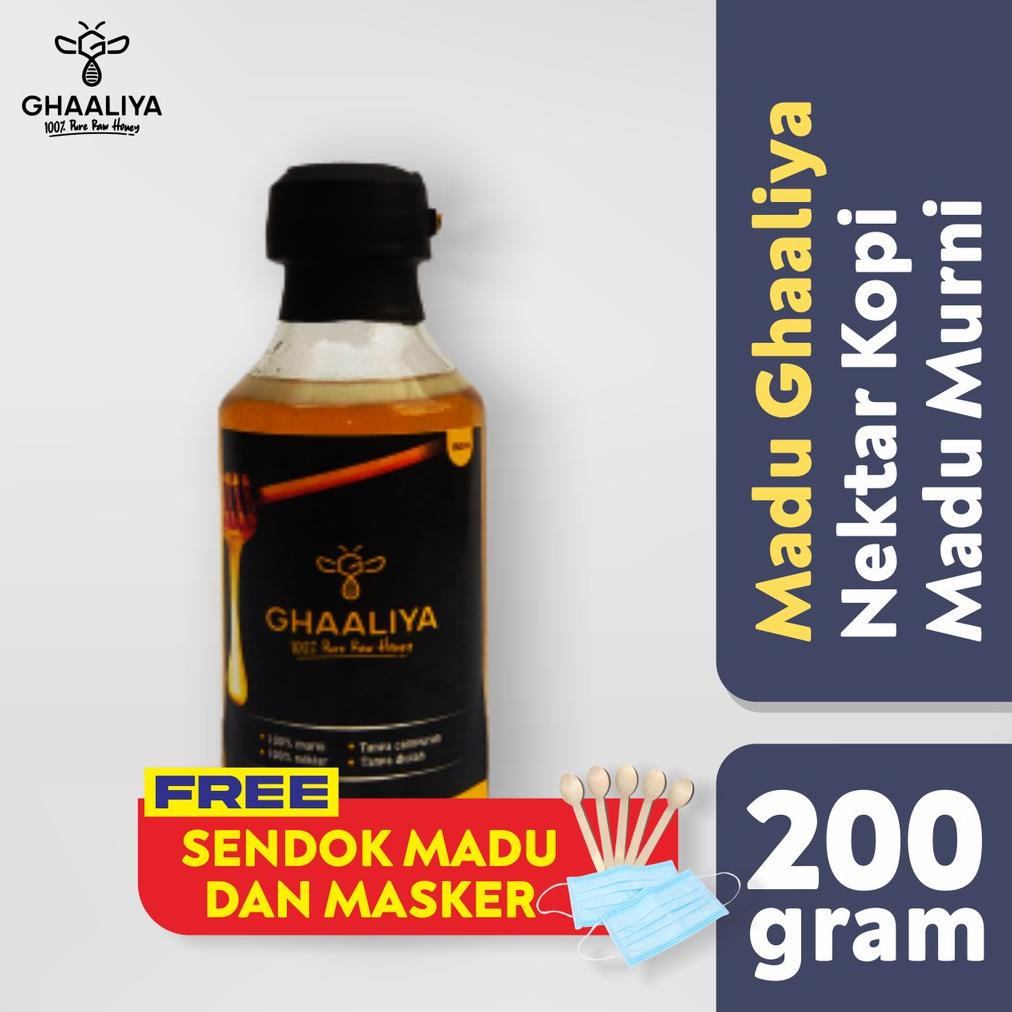 

[BAYAR DITEMPAT] Madu Murni Asli 100% Tanpa Campuran Nusantara - Nektar Bunga Kopi 150ml/200gram