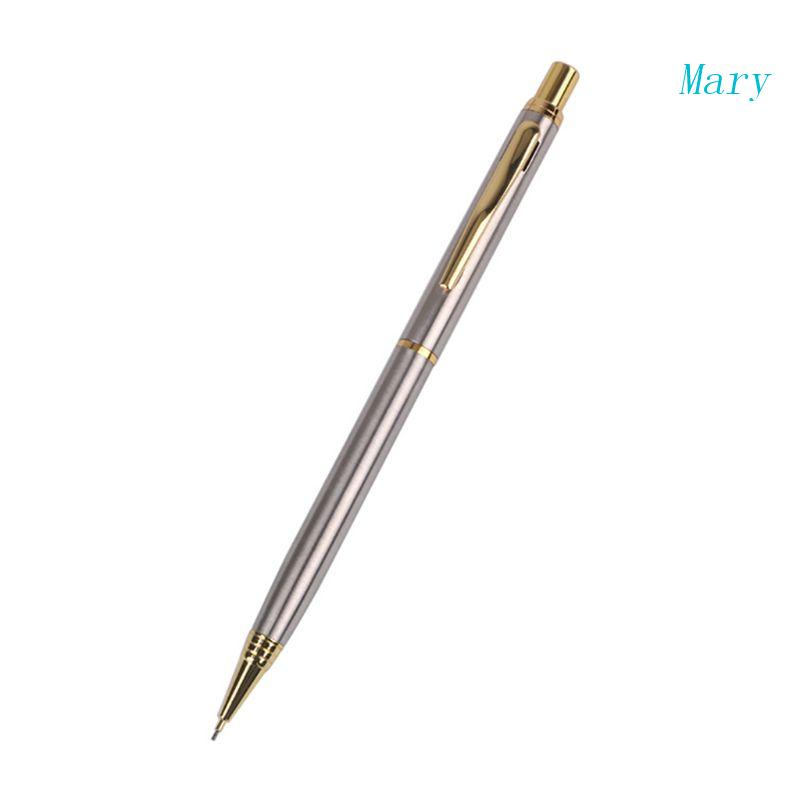 Mary 0.5mm Pulpen Ballpoint Metal Komersial Pensil Mekanik Pulpen Otomatis Tulisan Dr