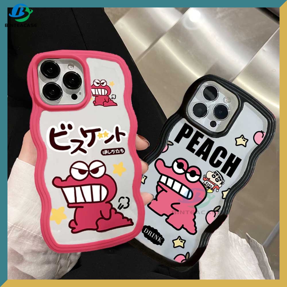 Realme C30 C31 C35 C35 C21Y C25Y RealmeC11 C25 C17 C15 C12 C3 C2 Realme 8i 7i 5 5i 6i 7 Pro Kartun Pink Buaya Tepi Melengkung Casing Handphone TPU Binteacase