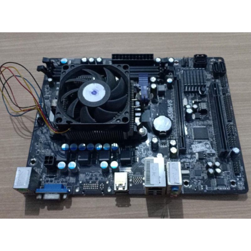 Mobo Fm1 a55m-vs asrock + and e2-3200 series + fan