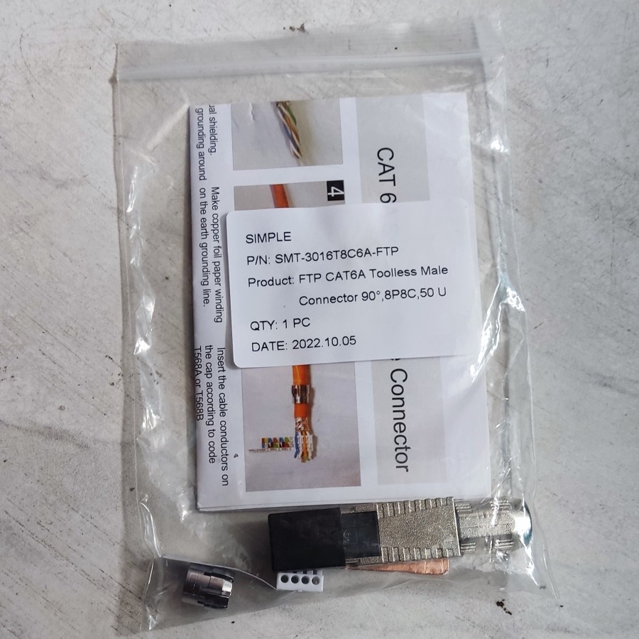 Connector RJ45 FTP cat7 atau cat6A