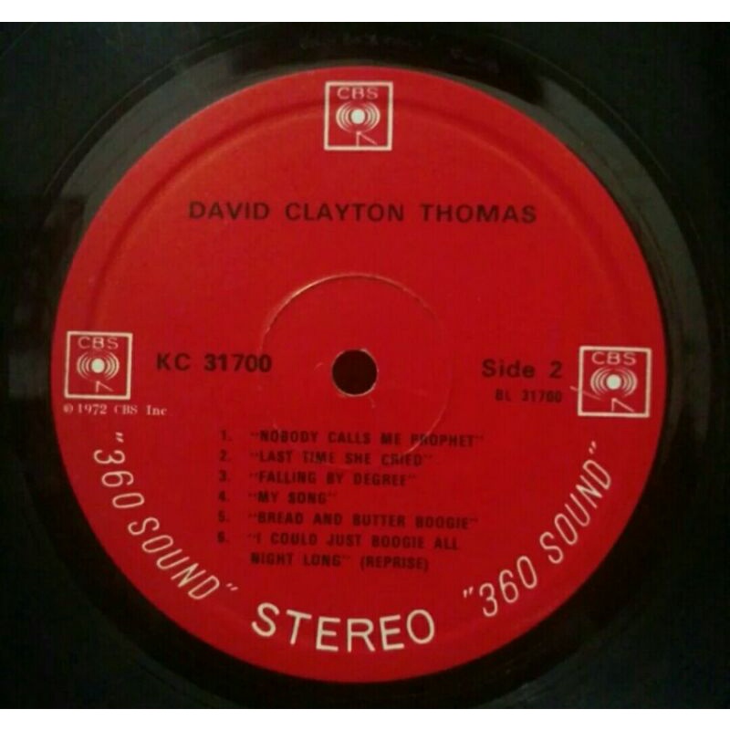 Vinyl Piringan Hitam 12&quot; David Clayton Thomas