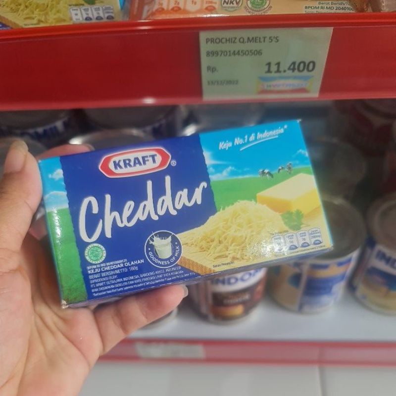 

Keju kraft cheddar 160 g
