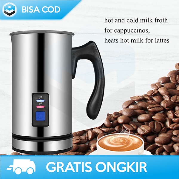 ALAT PEMBUIH SUSU ELEKTRIK ONETWOCUPS 500 WATT MILK FROTHER KOPI LATTE