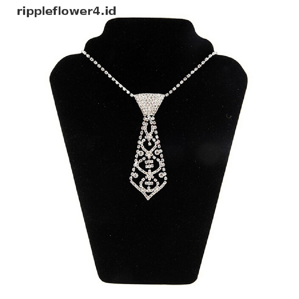 {rippleflower4.id} Kalung Ikat Leher Bling Berlian Imitasi Seksi Indah Untuk Pesta Pengantin Bola Prom~