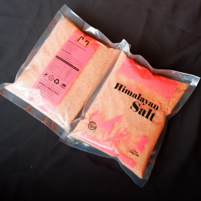 

Himalayan Salt Pink Rock Salt Extra Fine 500gr - Garam Himalaya 500gr