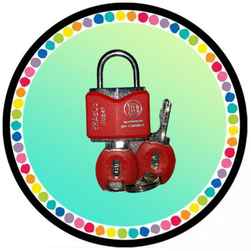 Gembok koper gembok laci kecil 5 warna
