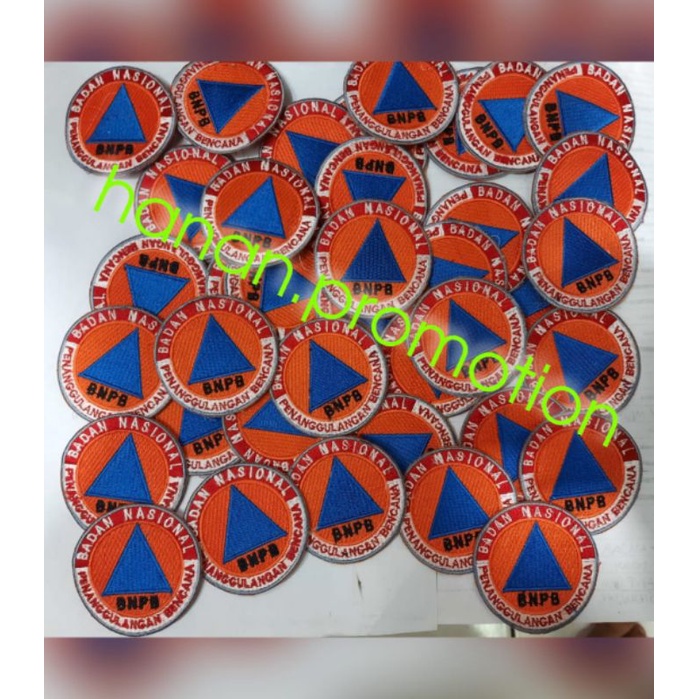 BADGE LOGO BNPB / BPBD BORDIR KOMPUTER
