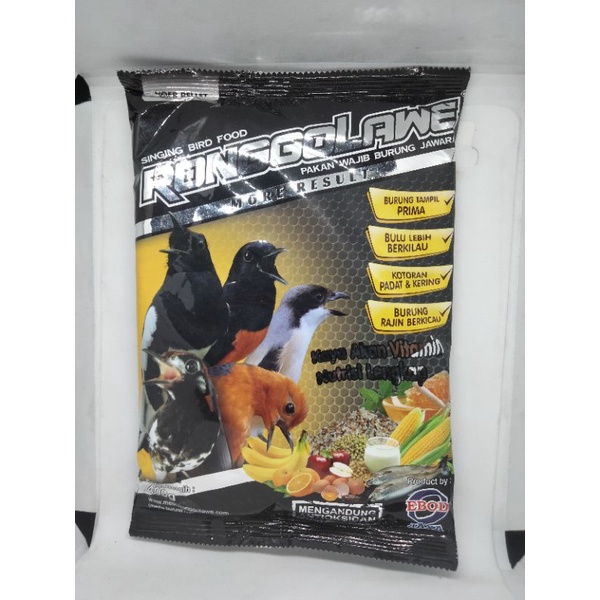 RONGGOLAWE ORIGINAL PUR PAKAN BURUNG MURAI CUCAK ANIS KACER