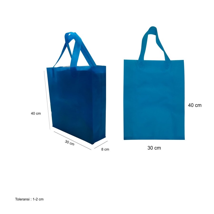 

Tas Spunbond 30x40+8 Goodie bag sponbon bahan kain furing non woven model handle pegangan tali