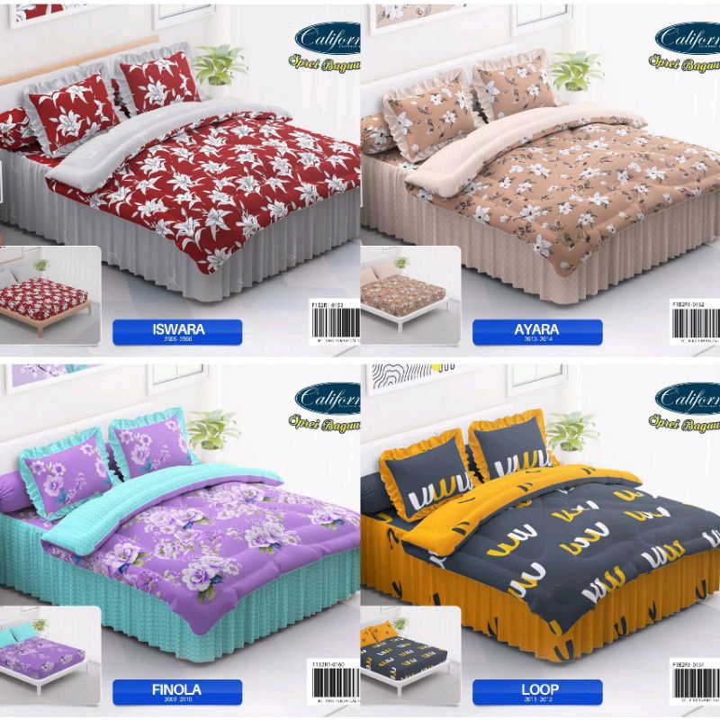 SPREI CALIFORNIA KING 180 X 200 CM BANTAL 2 GULING 2