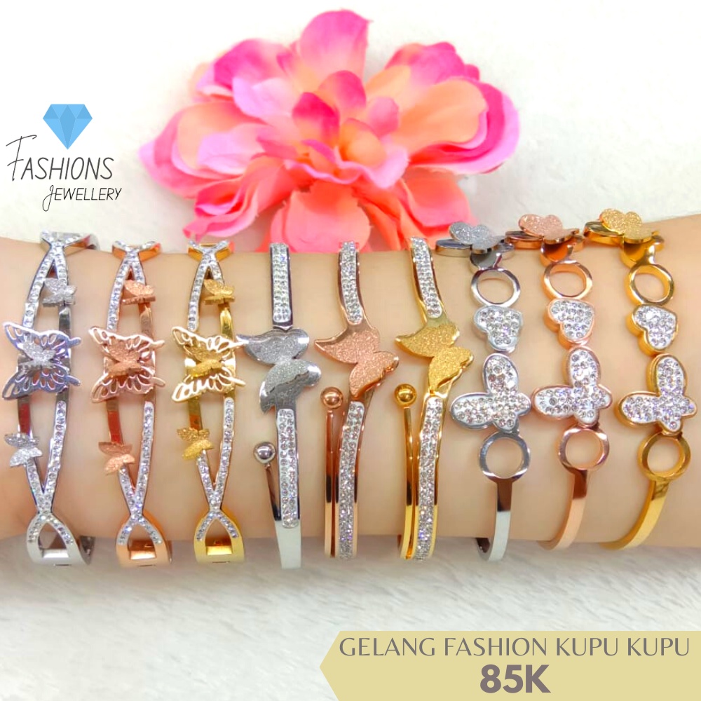 Gelang Titanium kupu-kupu Fashion