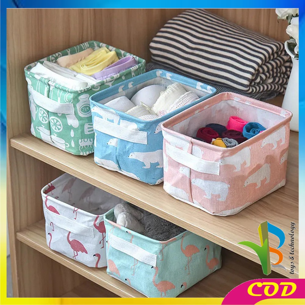 RB-C474 Desktop Storage Box Keranjang Penyimpanan Serbaguna / Tempat Perlengkapan Rumah Mini Box Organizer Multifungsi