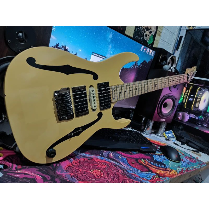 olshop banjarmasin-gitar elektrik ibanez original PGM 03W N427 kondisi bekas sangat baik