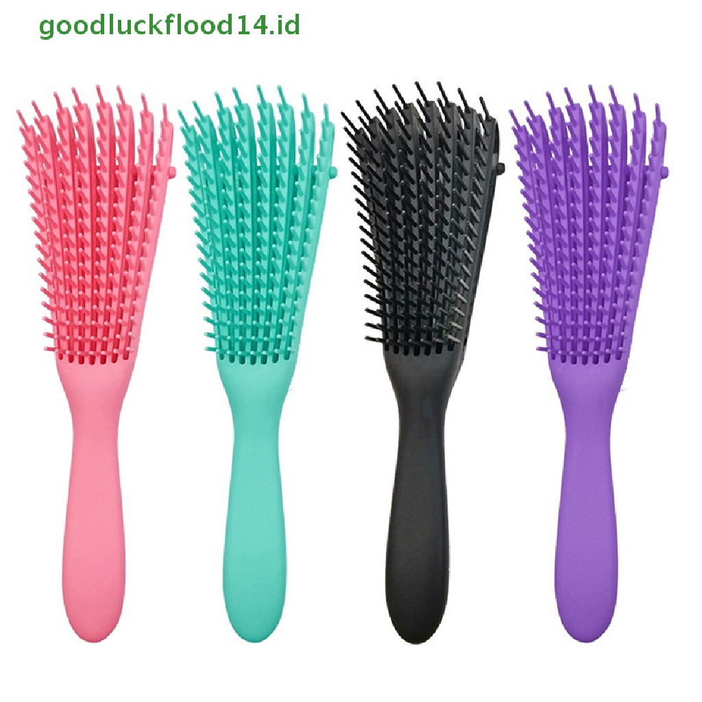 [GOOGFOUR] Sikat Rambut Detangling Brush Pijat Kulit Kepala Sisir Rambut Detangling Brush for Curly Hair Brush Detangler Sikat Rambut Wanita Pria Salon [TOP]