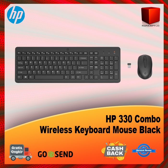 HP 330 Combo Wireless Keyboard Mouse Black