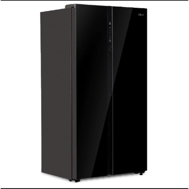 KULKAS SIDE BY SIDE AQUA AQR 605 IG GB LEMARI ES 2 PINTU